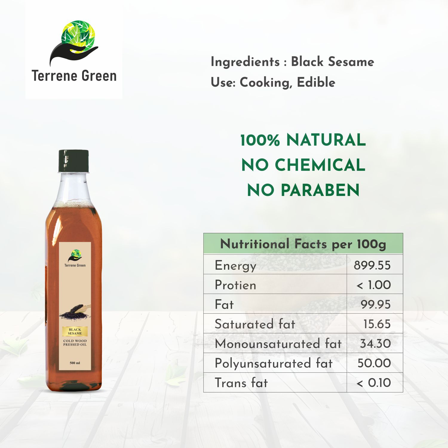 Cold pressed Black Sesame Oil
